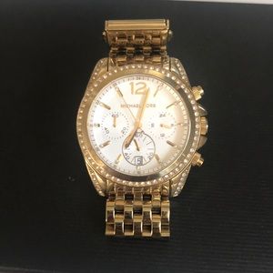 Gold diamond ( crystal) MICHAEL KORS watch